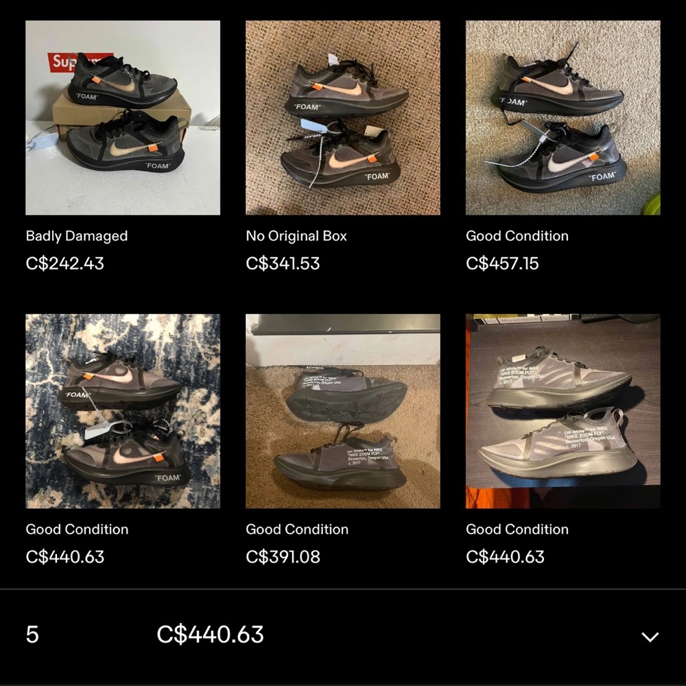 Nike Black and Gray Zoom Fly Shoes - Picture 16 of 16